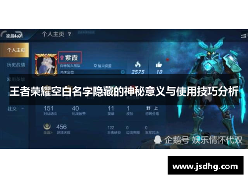 王者荣耀空白名字隐藏的神秘意义与使用技巧分析